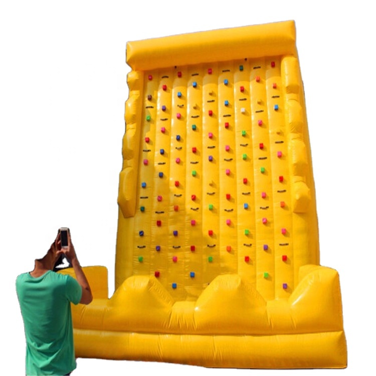 Kids Outdoor Climber - ผนังปีนเขาเป่าลม, บ้านลมวัสดุ PVC พร้อมเชือกและอุปกรณ์ปีนป่ายสำหรับเด็กอายุ 3-12 ปี,
