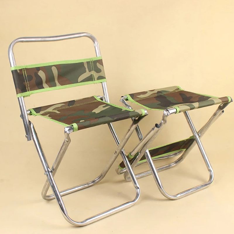 Kids Outdoor Lounge Chair - เก้าอี้พับลายพรางพร้อมพนักพิง 46x29x29 ซม. เก้าอี้พับน้ำหนักเบาสำหรับผู้ใหญ่ เด็ก ใช้ได้ทั้งในร่มและกลางแจ้ง