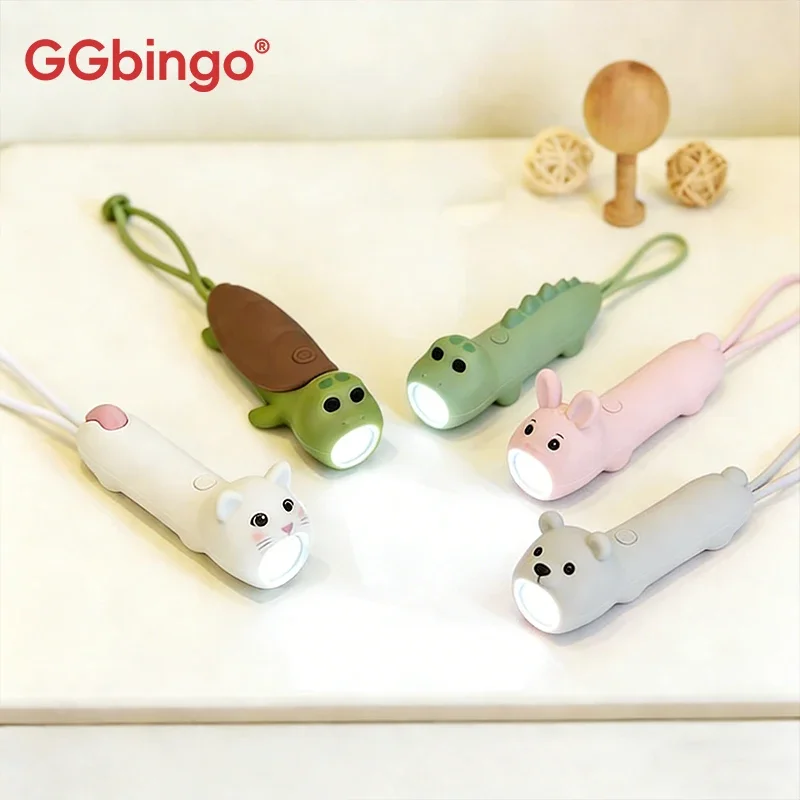 Kids Outdoor Movie Night - ไฟฉาย LED สำหรับเด็ก GGbingo ชาร์จผ่าน USB