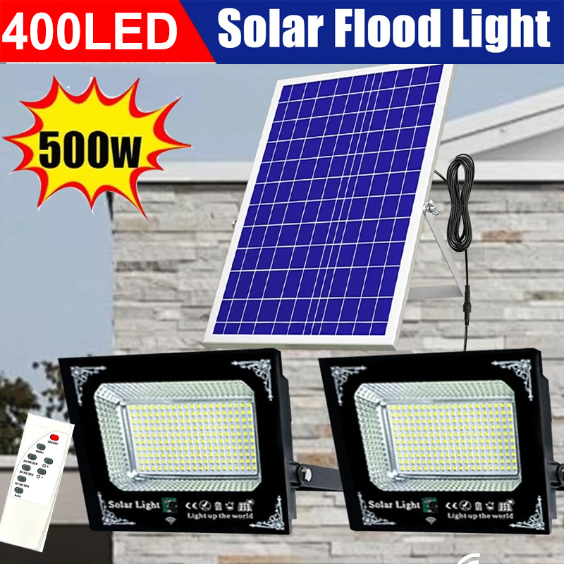 Balance Beam Outdoor - ไฟโซลาร์ LED 500W ความสว่างสูง 2 หัว