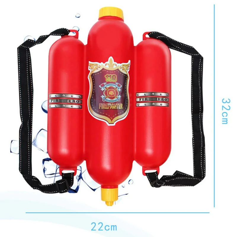 Kids Outdoor Play - ปืนฉีดน้ำแบบเป้สะพายหลังสำหรับเด็ก รุ่น Cy2500ML พร้อมสายฉีดน้ำ รูปทรงรถถัง เหมาะสำหรับเล่นกลางแจ้ง