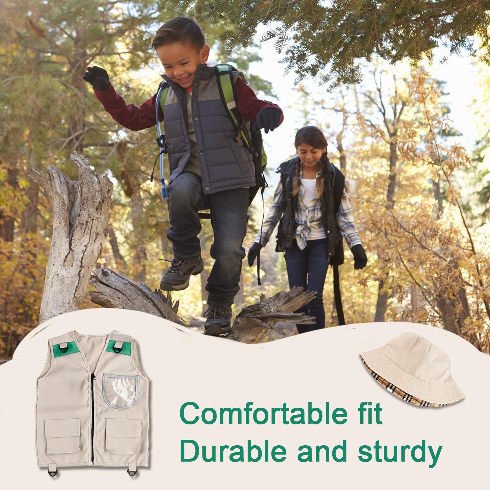 เสื้อกั๊กตกปลา ชุดแคมป์ปิ้งสำห - Kids Outdoor Zoo บทวิจารณ์และราคา