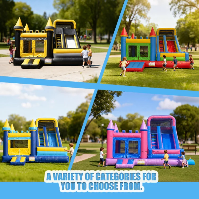 บ้านลมเป่าลมเชิงพาณิชย์สีสันสด - Kids Outdoor Inflatable บทวิจารณ์และราคา
