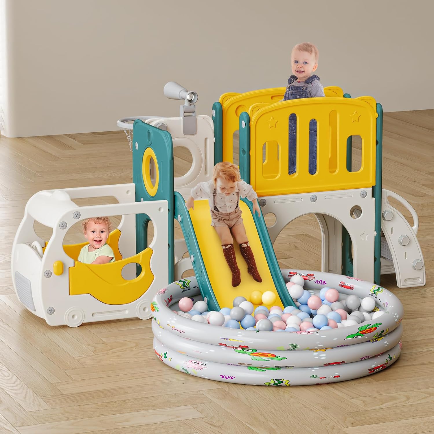 สไลเดอร์สำหรับเด็กเล็ก ชุดสไลเ - Kids Outdoor Climber บทวิจารณ์และราคา