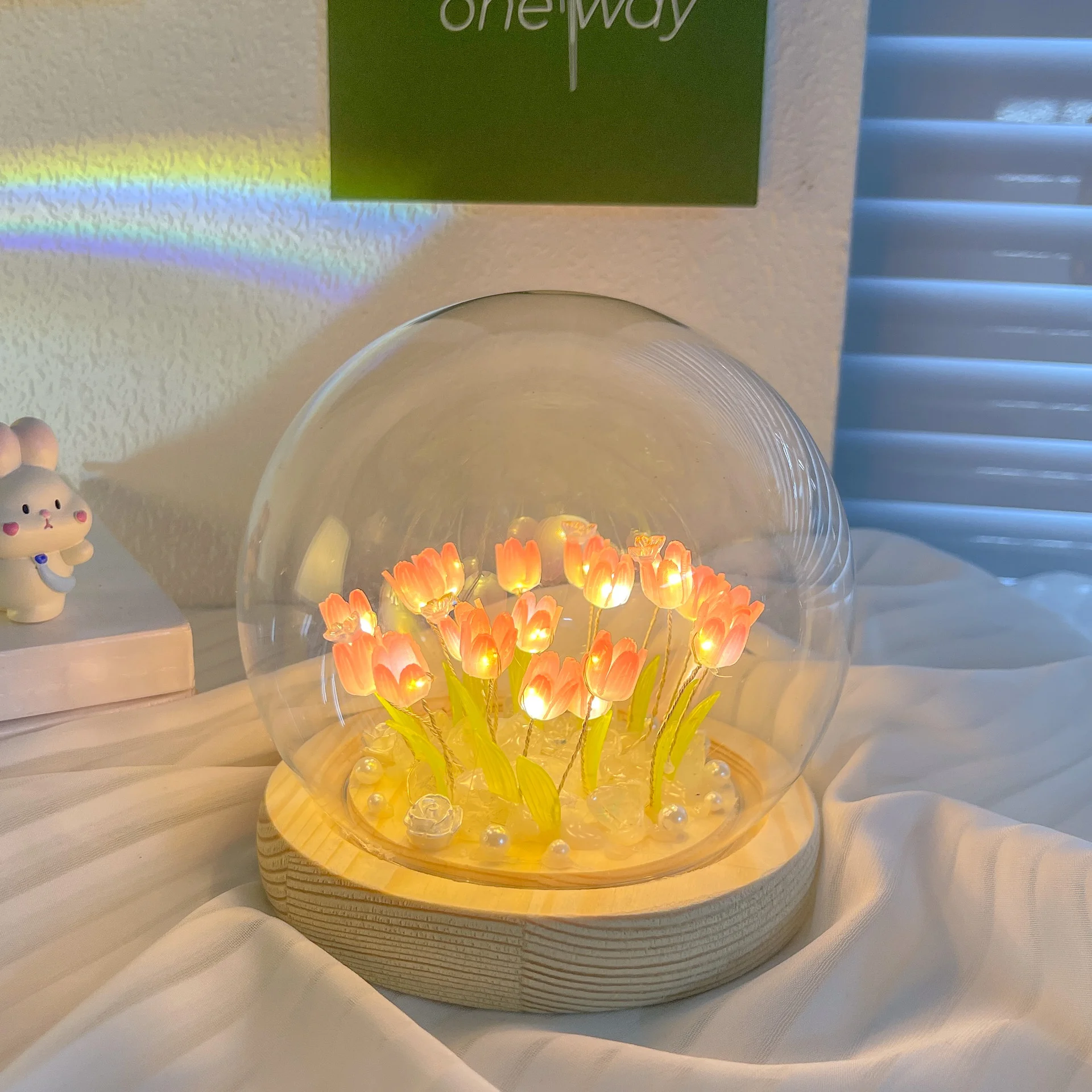 ไฟ LED DIY ทำมือรูปดอกทิวลิปขน - Kids Outdoor Movie Night บทวิจารณ์และราคา