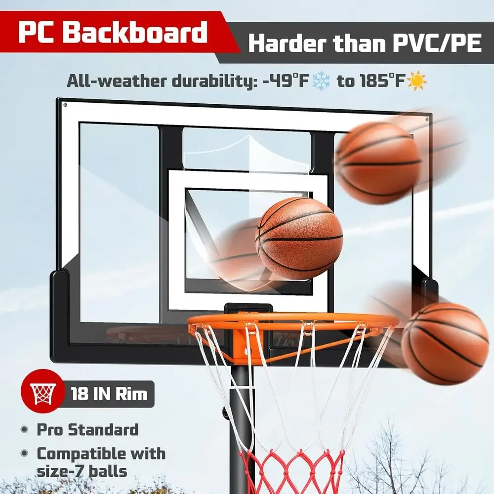 ห่วงบาสเก็ตบอลแบบพกพาสำหรับใช้ - Kids Outdoor Basketball บทวิจารณ์และราคา