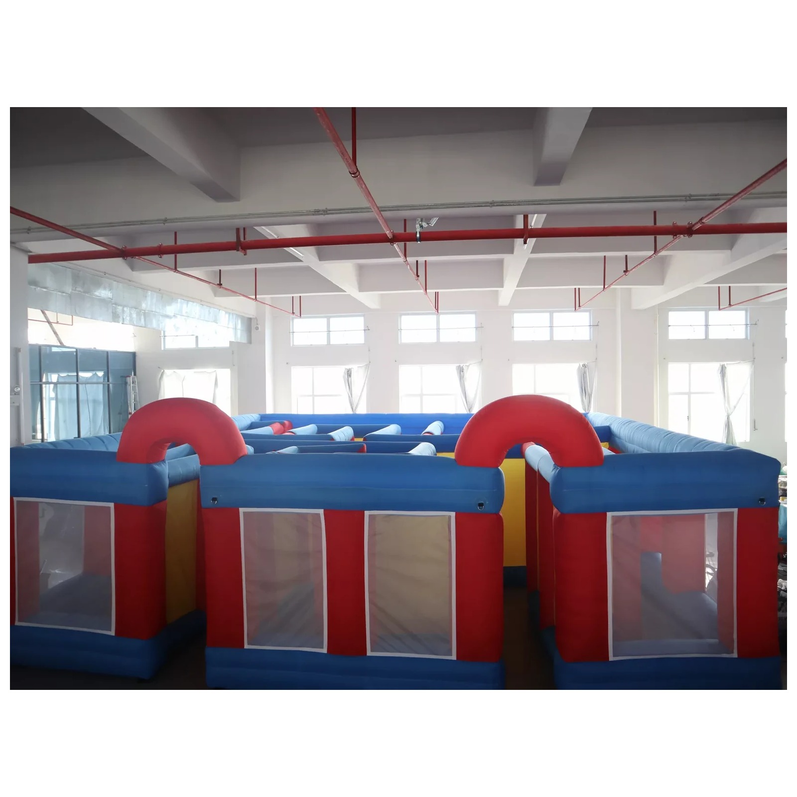 เขาวงกตเป่าลมขนาดใหญ่สีแดงน้ำเ - Kids Outdoor Inflatable บทวิจารณ์และราคา