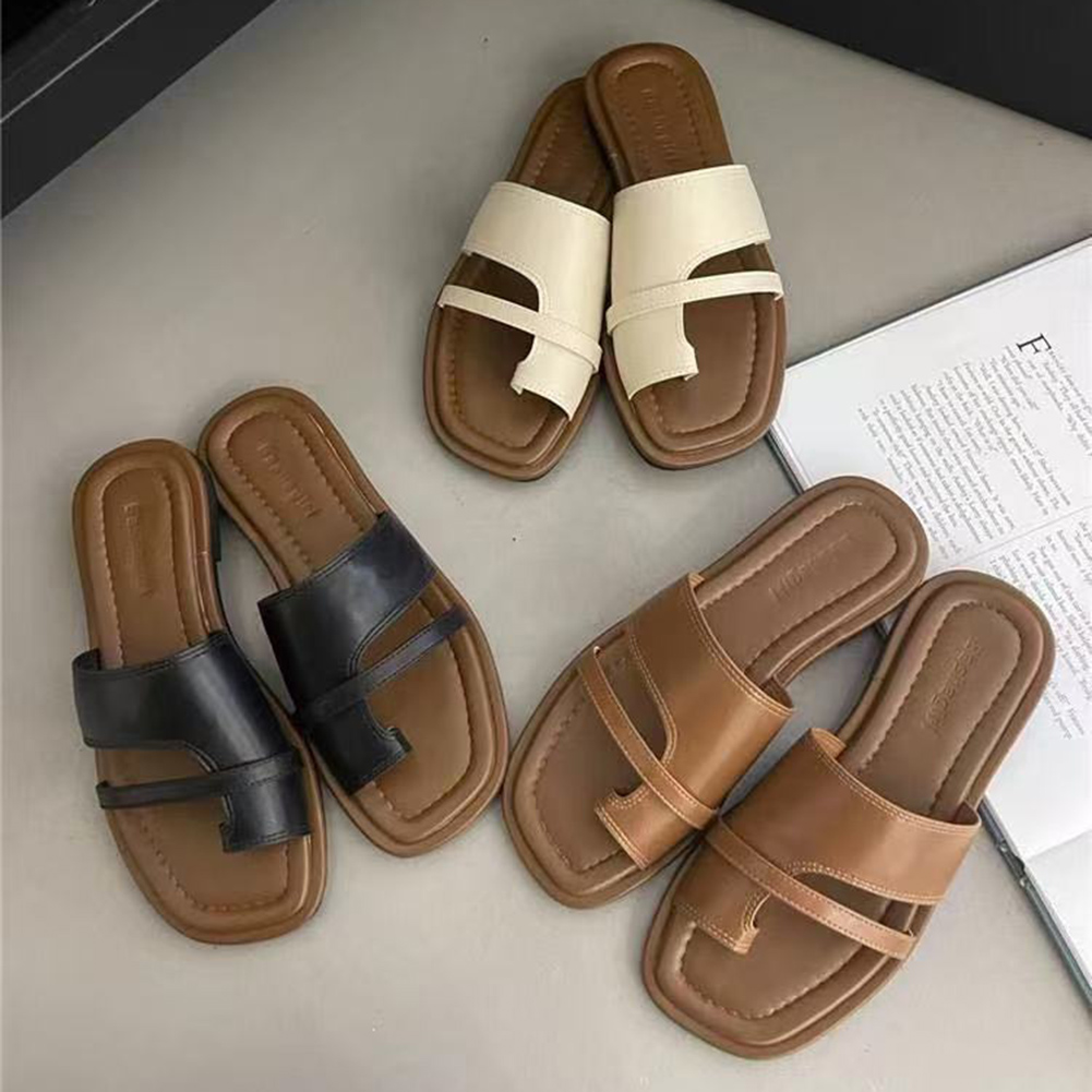 รองเท้าแตะแบนฤดูร้อนสีทึบแบนรอ - Kids Outdoor Jumping บทวิจารณ์และราคา
