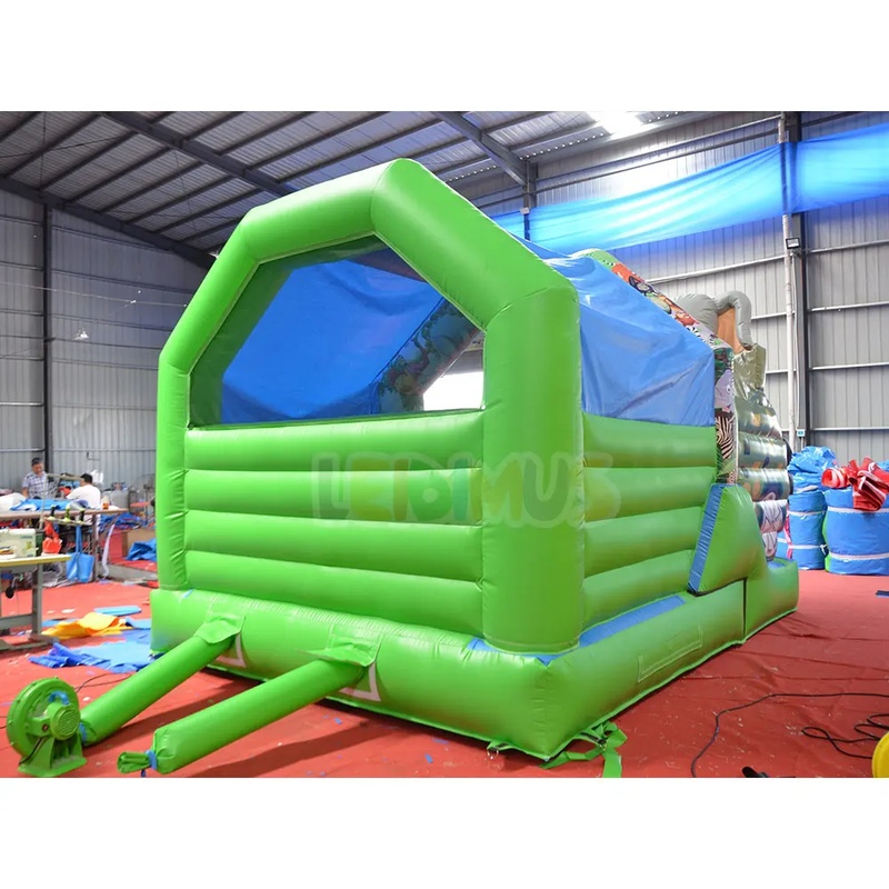 บ้านลมเป่าลมธีมซาฟารีพร้อมสไลเ - Kids Outdoor Zoo บทวิจารณ์และราคา