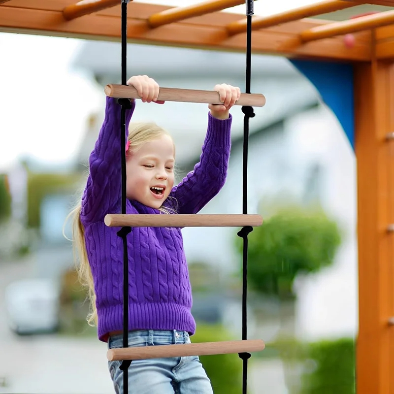 เด็กปีนเชือกบันไดไม้ Swing เด็ - Kids Outdoor Climber บทวิจารณ์และราคา