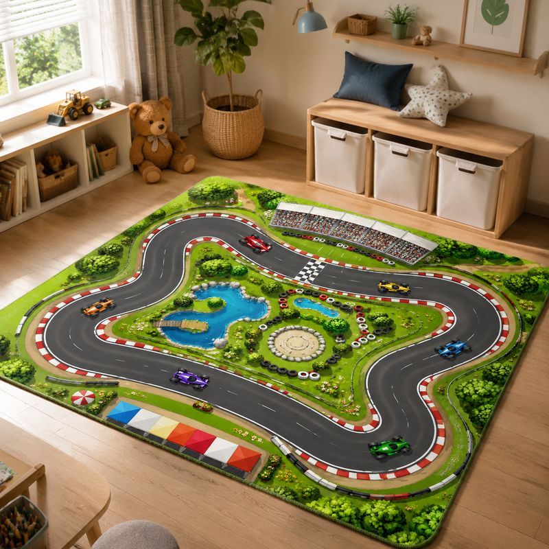 VIKAMA พรมปูพื้นสำหรับเด็ก พรม - Kids Outdoor Zoo บทวิจารณ์และราคา