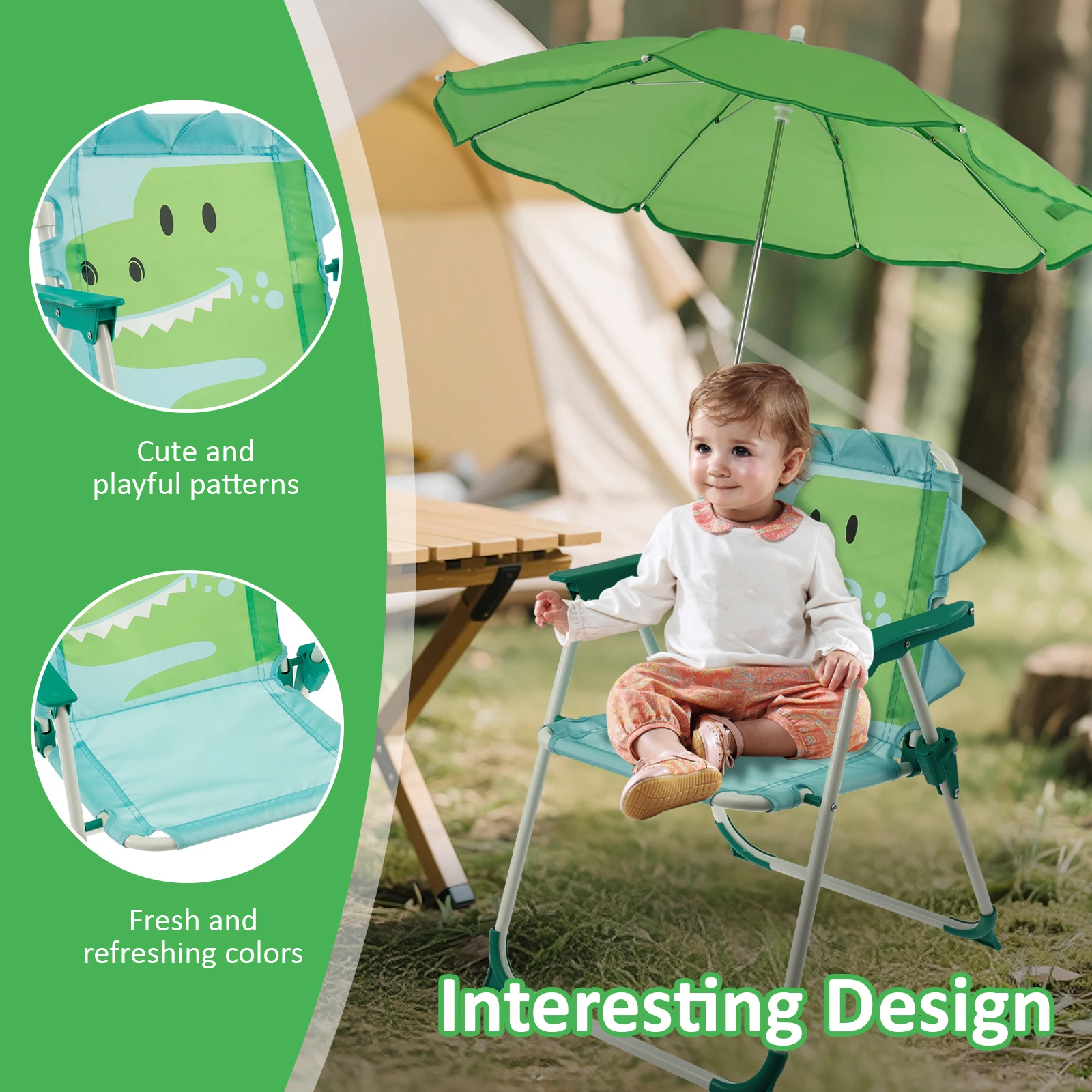 เก้าอี้ชายหาดพับได้สำหรับเด็ก  - Kids Outdoor Lounge Chair บทวิจารณ์และราคา