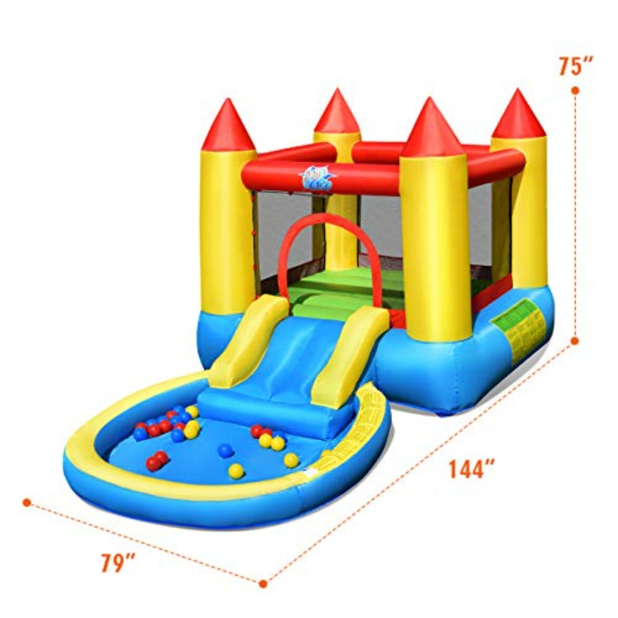 บ้านลมเป่าลมสำหรับเด็กอายุ 3-5 - Kids Outdoor Jumping บทวิจารณ์และราคา