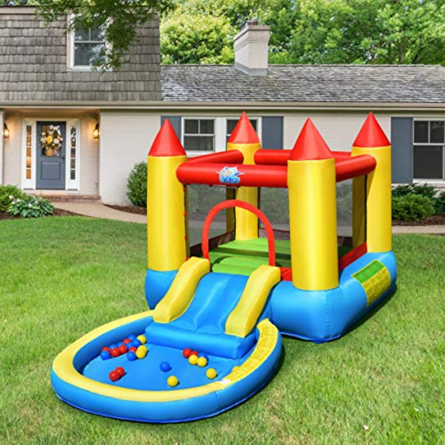 บ้านลมเป่าลมสำหรับเด็กอายุ 3-5 - Kids Outdoor Jumping บทวิจารณ์และราคา