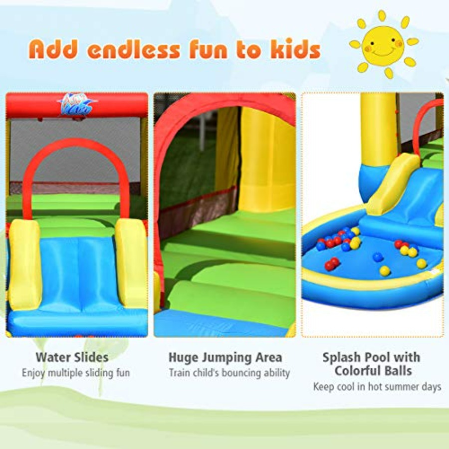 บ้านลมเป่าลมสำหรับเด็กอายุ 3-5 - Kids Outdoor Jumping บทวิจารณ์และราคา