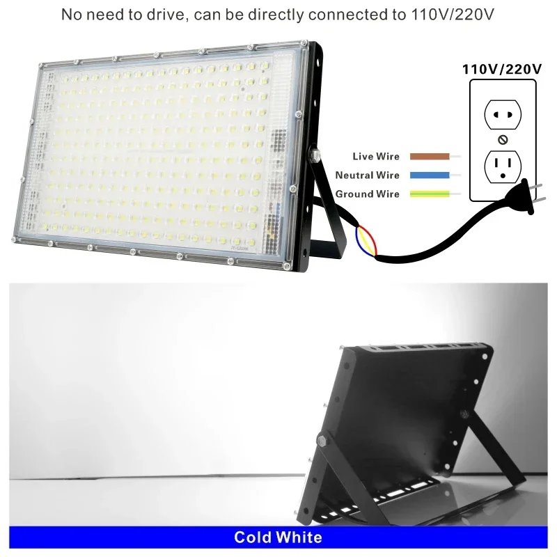 110V 220V ไฟ LED น้ําท่วม 50W  - Balance Beam Outdoor บทวิจารณ์และราคา