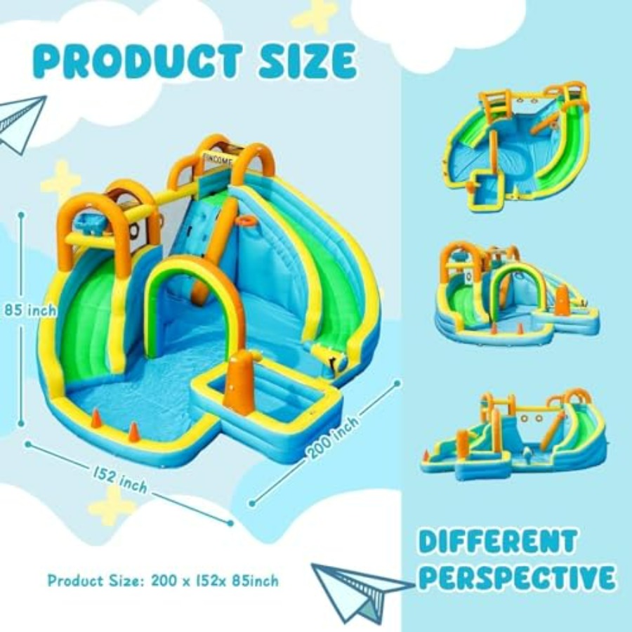 สไลเดอร์น้ำเป่าลมสำหรับเด็กเล่ - Kids Outdoor Basketball บทวิจารณ์และราคา