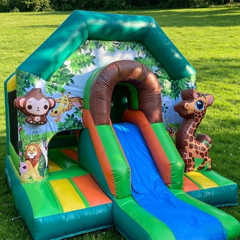 บ้านลมเป่าลมรูปสิงโตในสวนสัตว์ - Kids Outdoor Zoo บทวิจารณ์และราคา