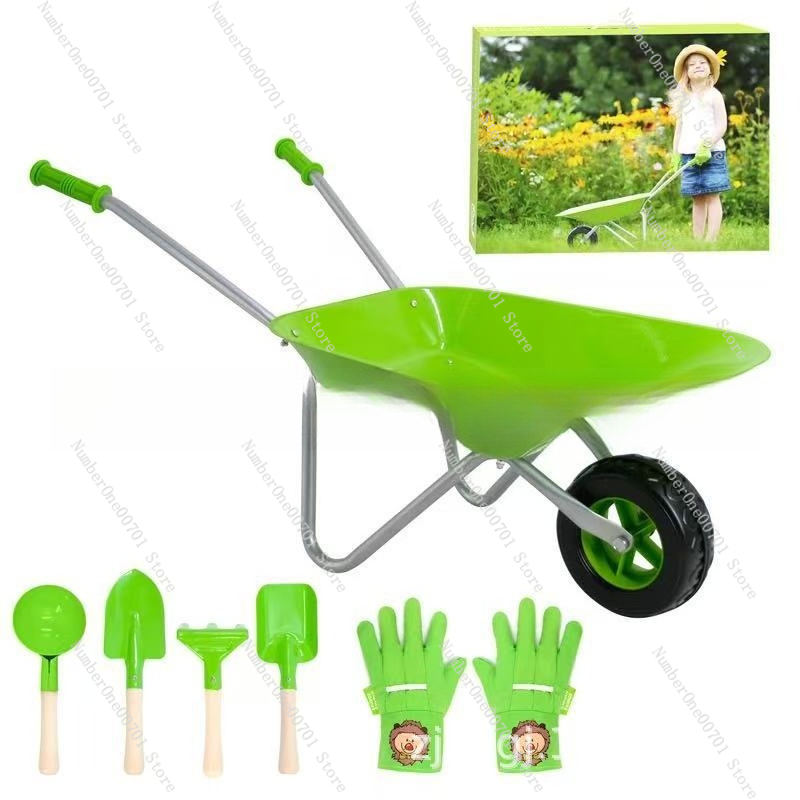 รถเข็นเด็กเล่นกลางแจ้ง สีเขียว - Kids Outdoor Garden Set บทวิจารณ์และราคา