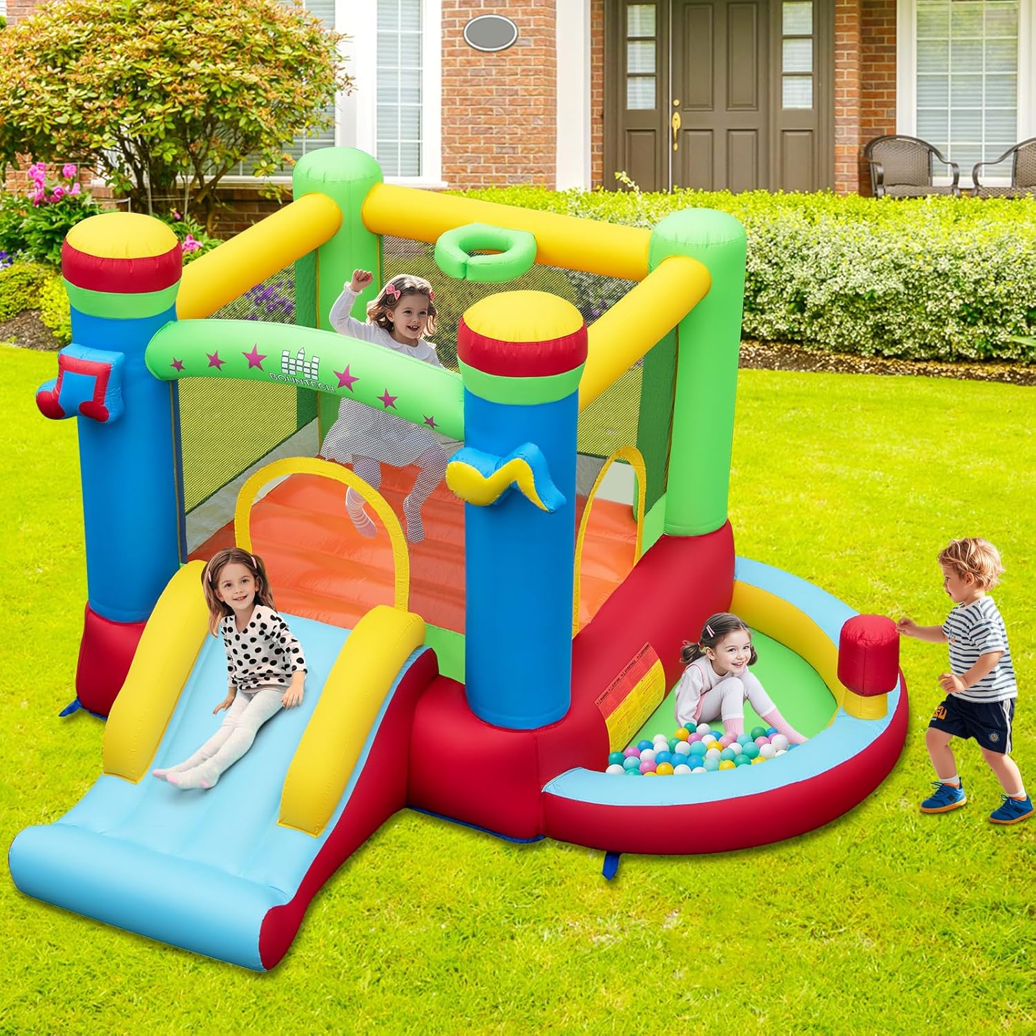 บ้านลมพร้อมบ่อบอล, บ้านลมสำหรั - Kids Outdoor Basketball บทวิจารณ์และราคา