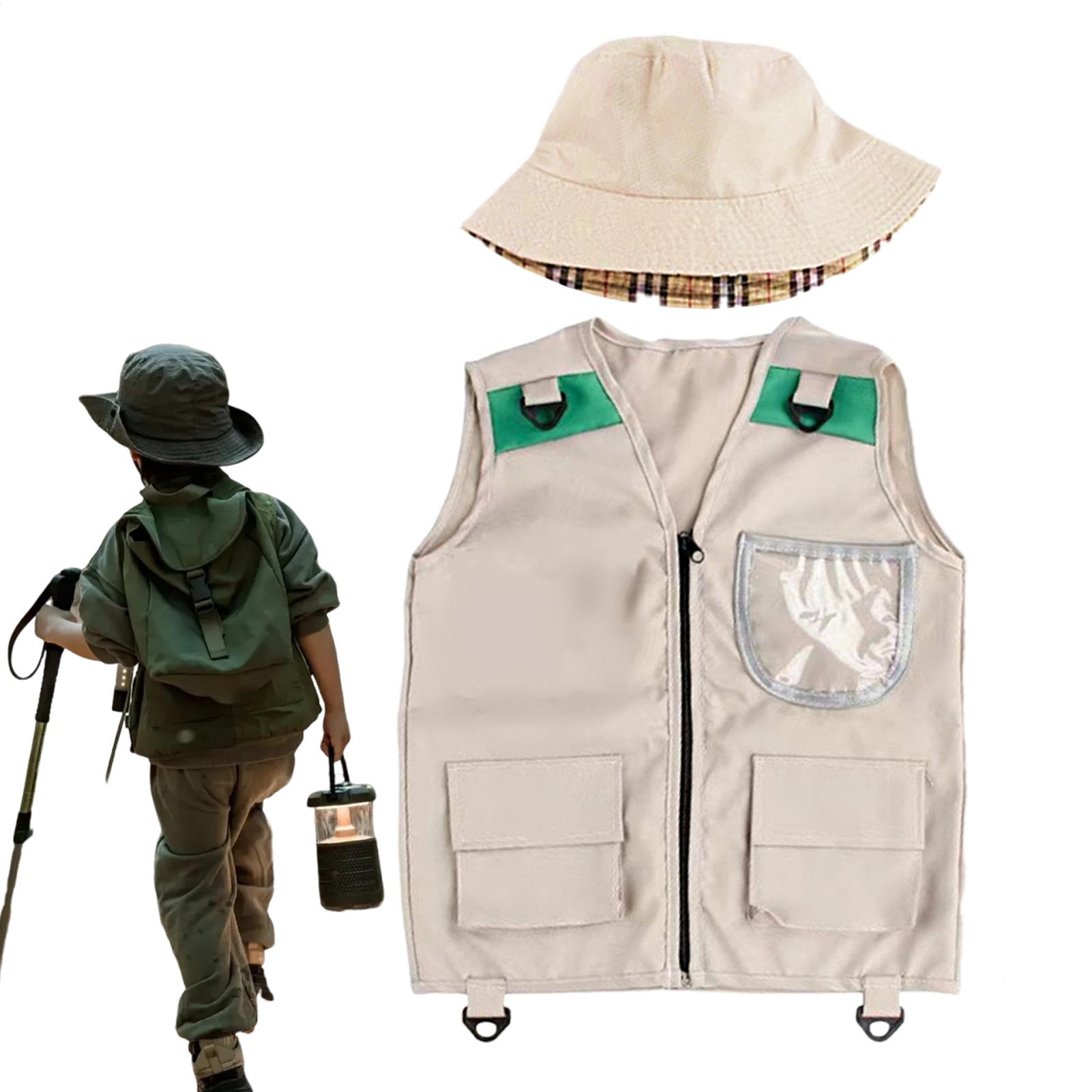 เด็กตกปลาเสื้อกั๊กล้างทําความส - Kids Outdoor Zoo บทวิจารณ์และราคา