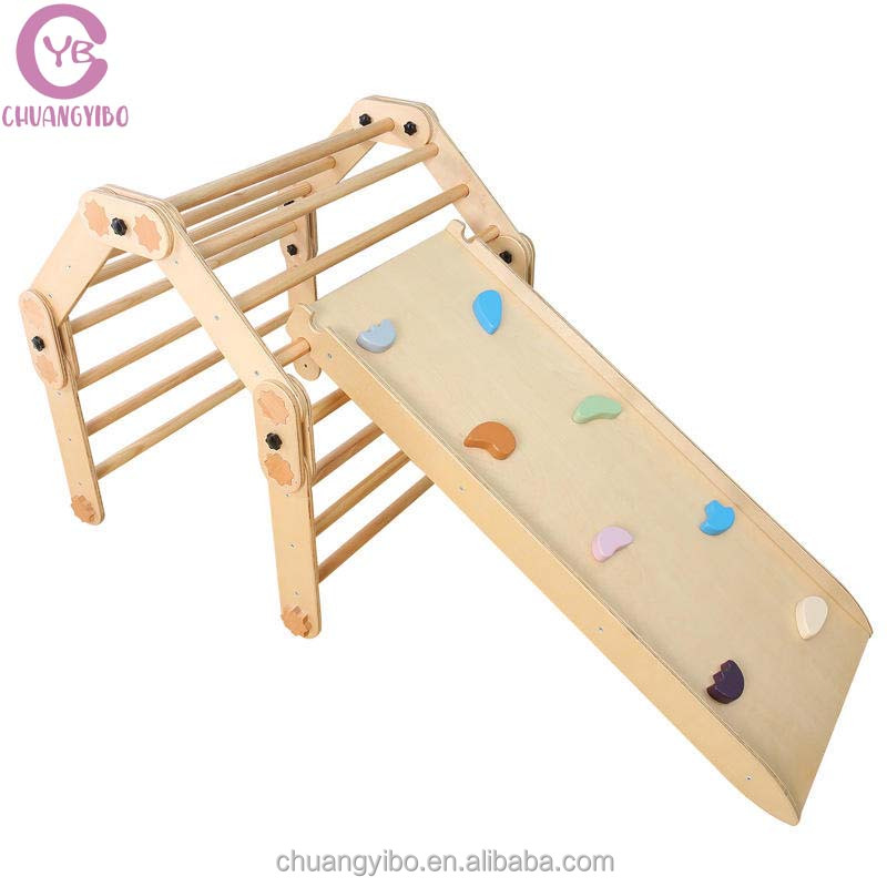 ชุดปีนป่ายเด็กกลางแจ้ง/ในร่ม แ - Kids Outdoor Wooden Climbing Frame บทวิจารณ์และราคา