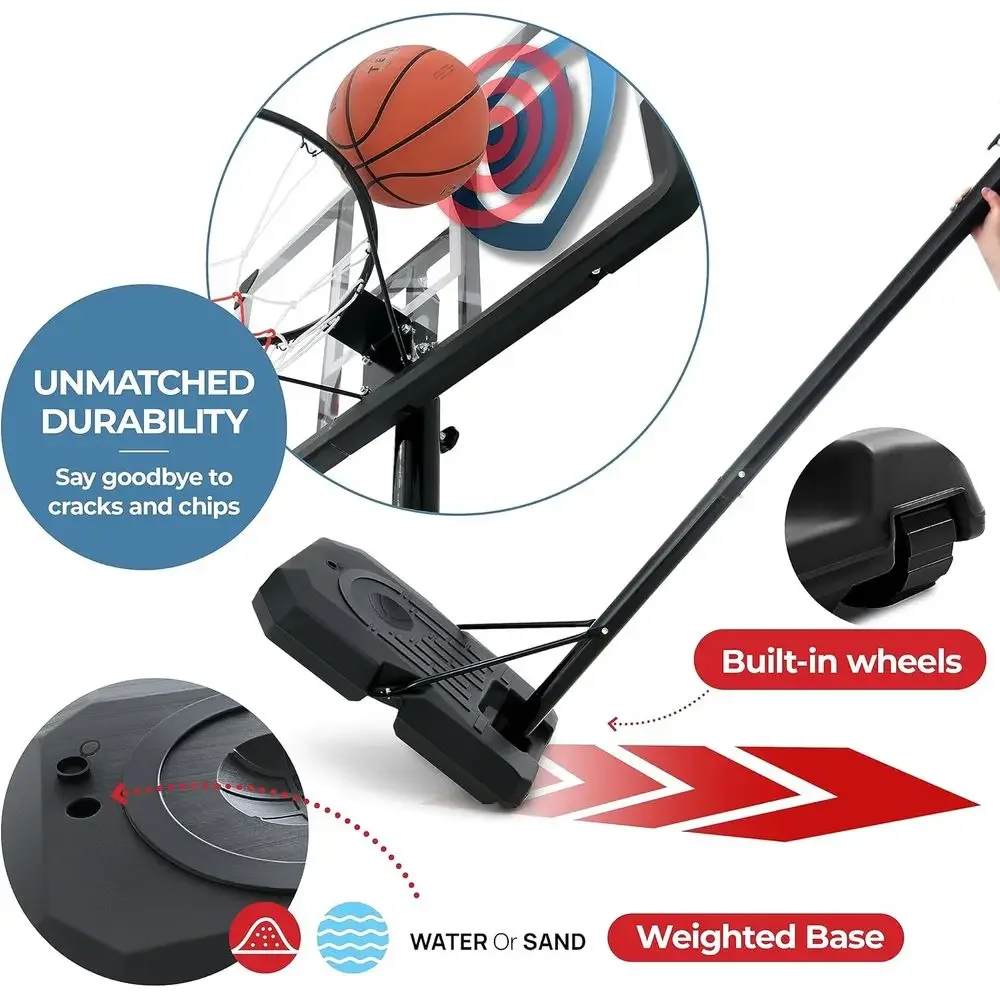 ระบบห่วงบาสเก็ตบอลปรับระดับได้ - Kids Outdoor Basketball บทวิจารณ์และราคา