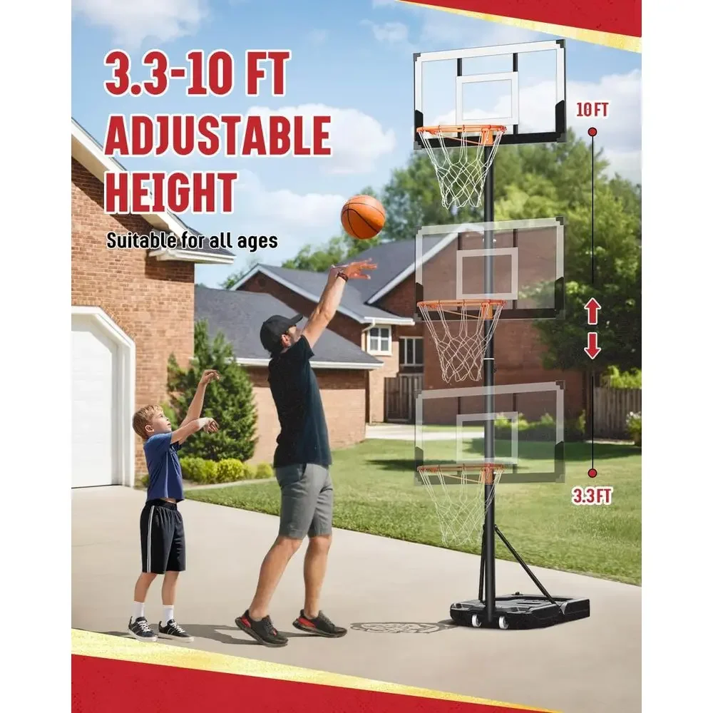 ห่วงบาสเก็ตบอลปรับระดับได้สำหร - Kids Outdoor Basketball บทวิจารณ์และราคา
