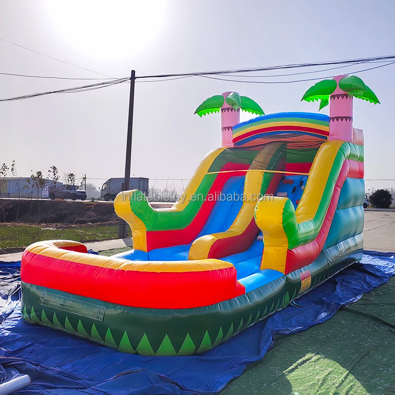 สไลเดอร์น้ำเป่าลม PVC คุณภาพดี - Kids Outdoor Inflatable บทวิจารณ์และราคา