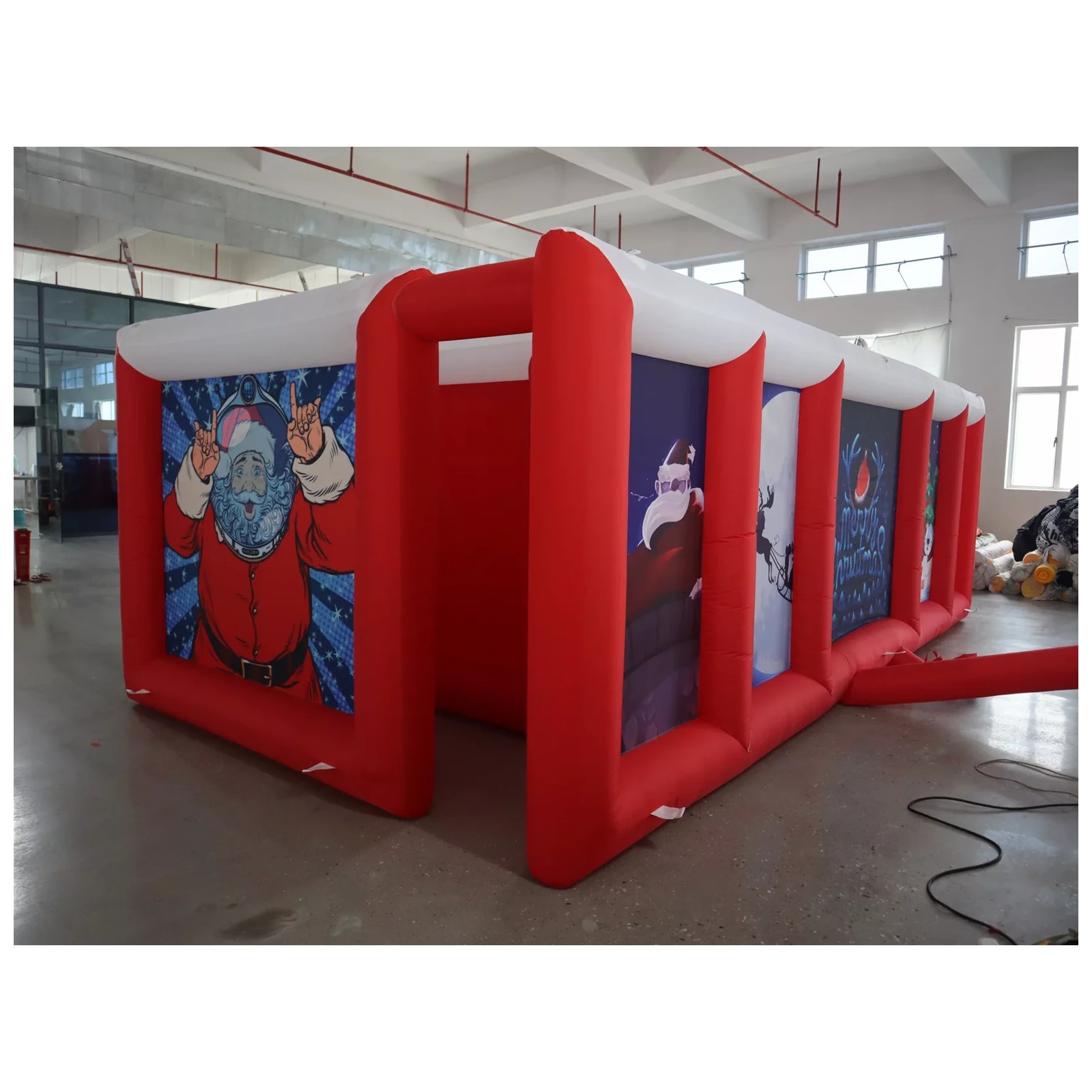 เขาวงกตเป่าลมหลังคาเรียบสีแดงข - Outdoor Games For Kids บทวิจารณ์และราคา
