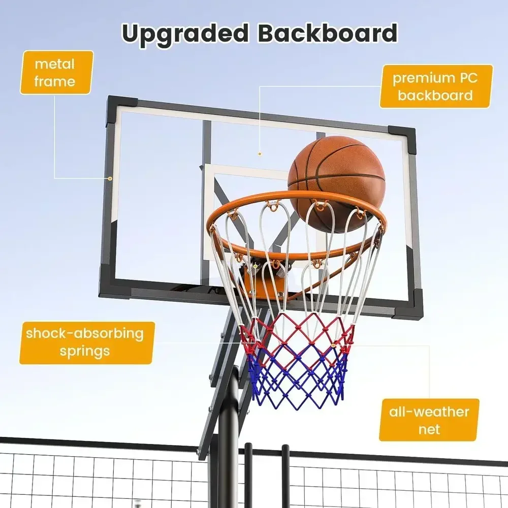 ห่วงบาสเก็ตบอลแบบพกพาสำหรับใช้ - Kids Outdoor Basketball บทวิจารณ์และราคา