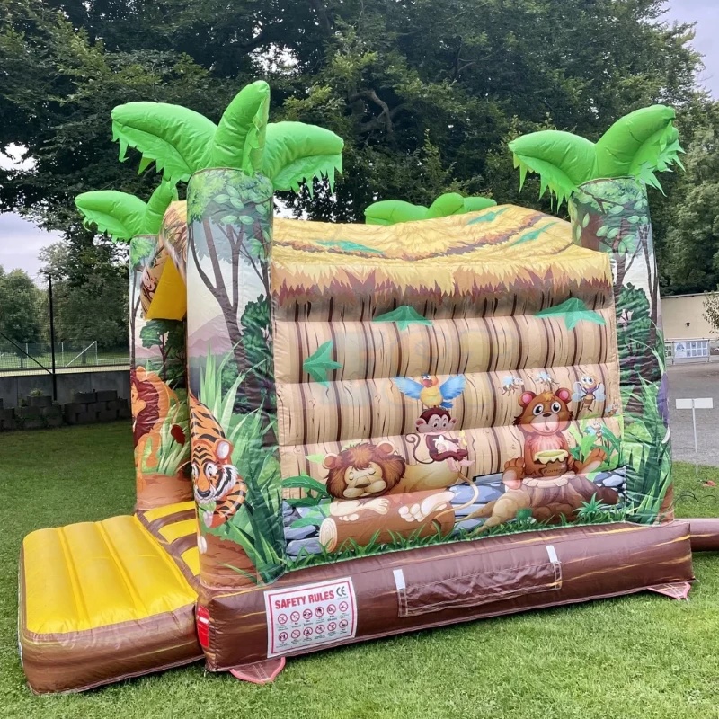 ปราสาทลมเป่าลมธีมสวนสัตว์สำหรั - Kids Outdoor Zoo บทวิจารณ์และราคา